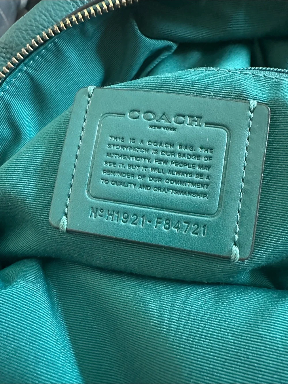 Coach 2019 viridian